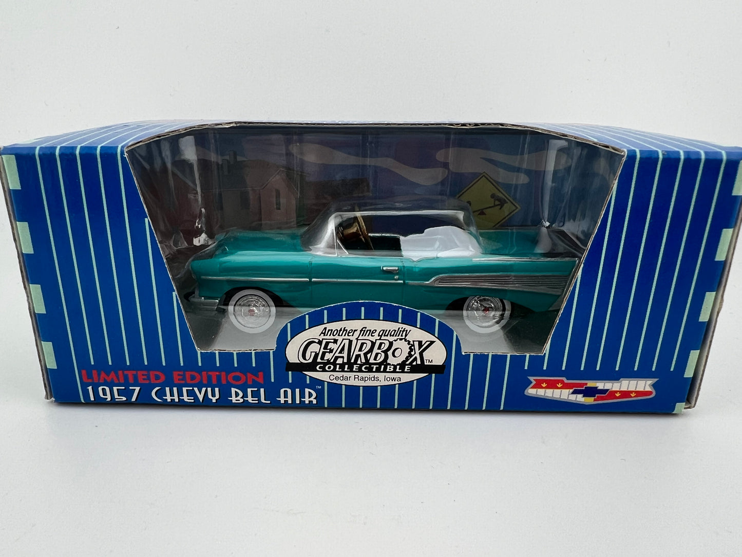 Gearbox Collectibles 1:52 Scale 1957 Chevy Bel Air Convertible – Limited Edition Fishwheels