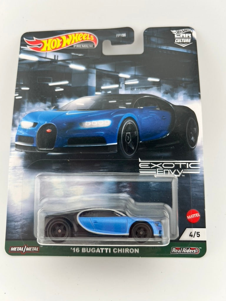Hot Wheels '16 Bugatti Chiron – Car Culture: Exotic Envy (4/5) Fishwheels