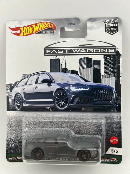 Hot Wheels '17 Audi RS 6 Avant – Fast Wagons (Car Culture Series) Fishwheels