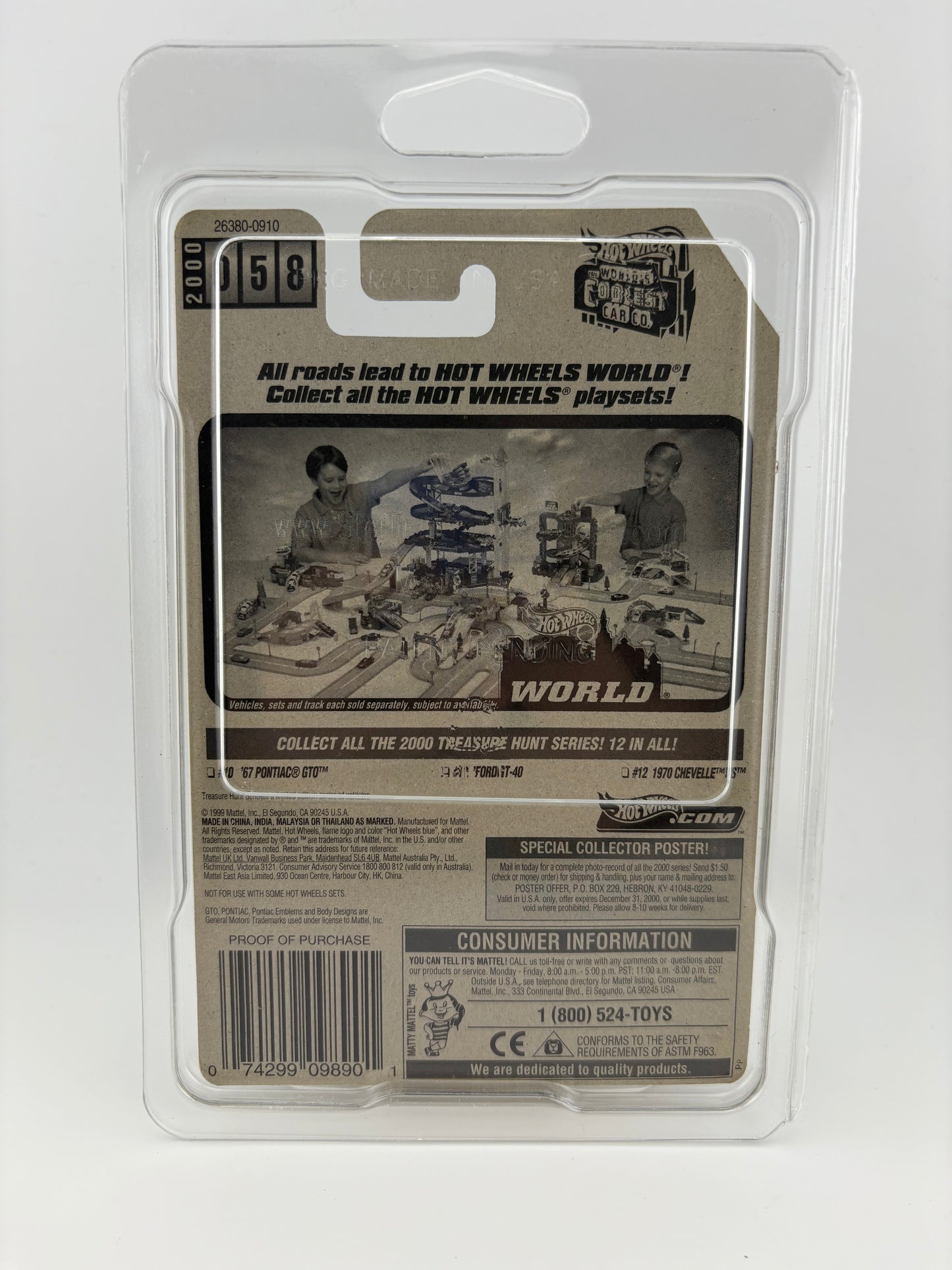 Hot Wheels 1967 Pontiac GTO – 2000 Treasure Hunt Series