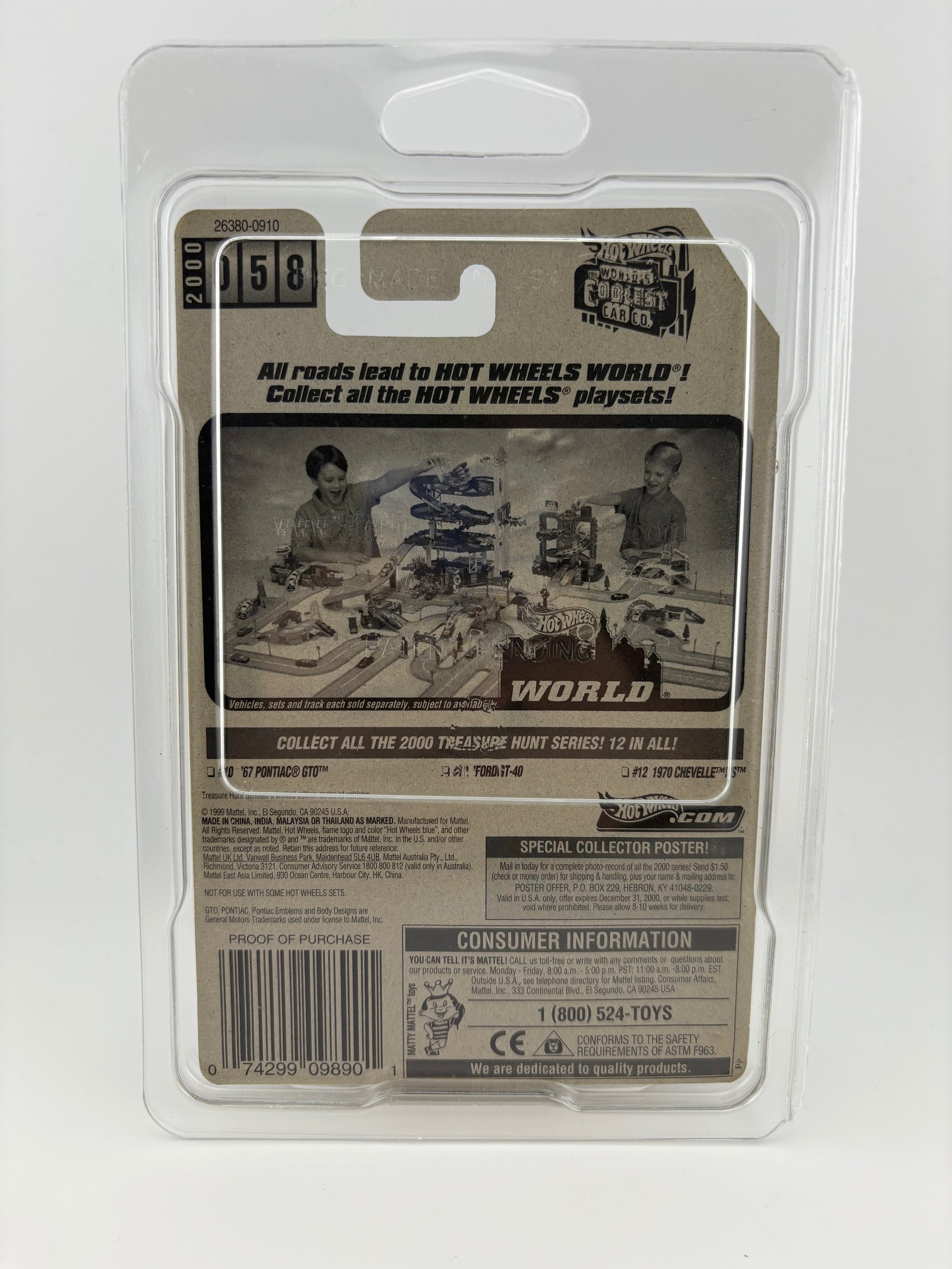 Hot Wheels 1967 Pontiac GTO – 2000 Treasure Hunt Series