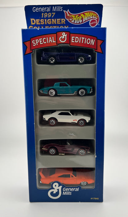 Hot Wheels 1997 General Mills Special Edition 5-Car Gift Pack #17940 Fishwheels