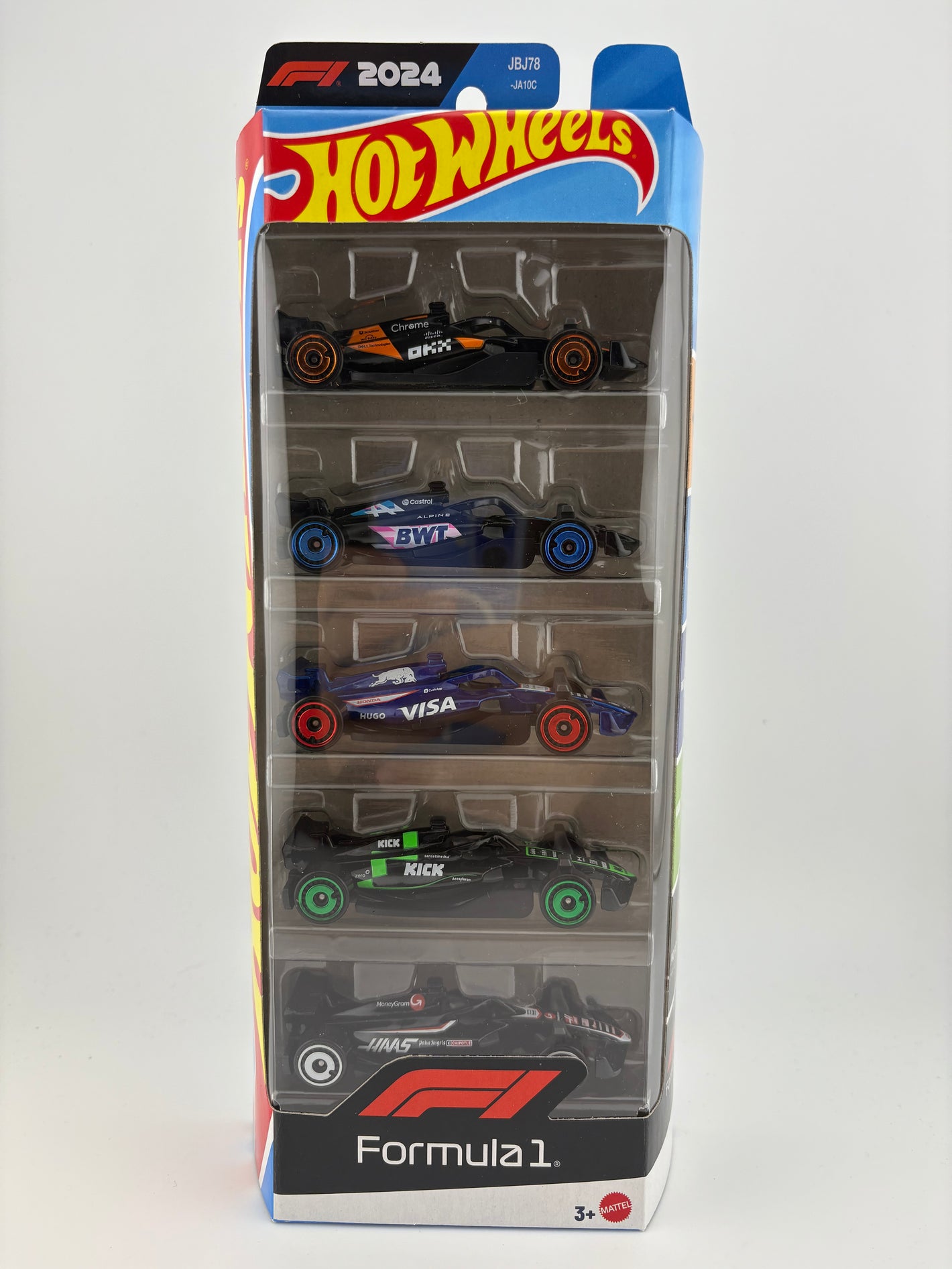 Hot Wheels 2024 Formula 1 5-Car Gift Pack – Official F1 Licensed Set