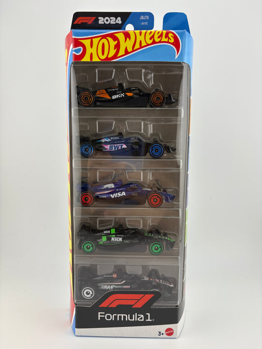 Hot Wheels 2024 Formula 1 5-Car Gift Pack – Official F1 Licensed Set