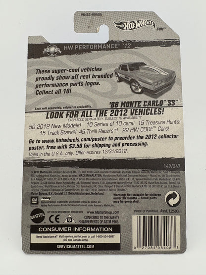 Hot Wheels ’86 Monte Carlo SS – HW Performance ’12