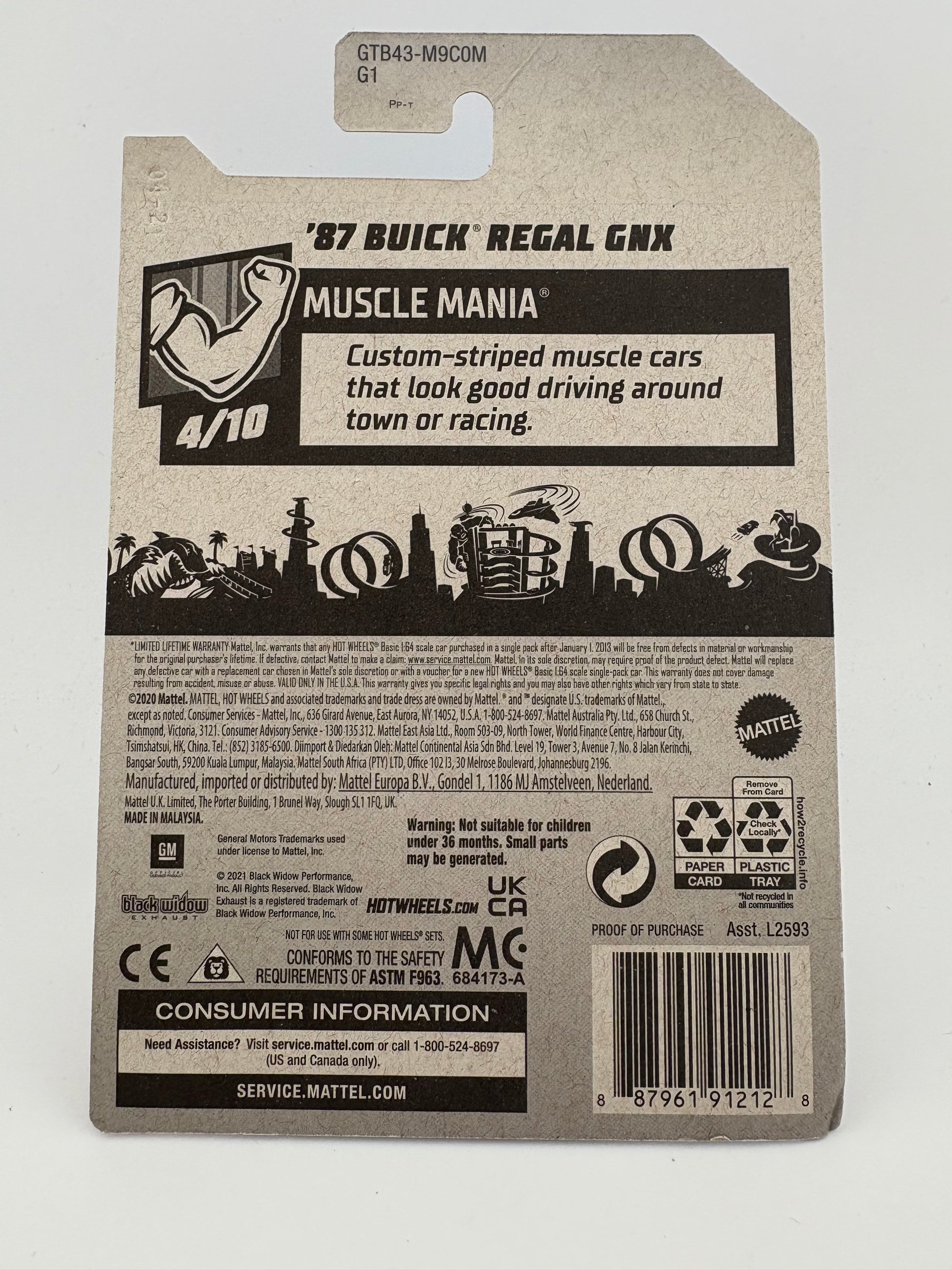 Hot Wheels ’87 Buick Regal GNX – Muscle Mania