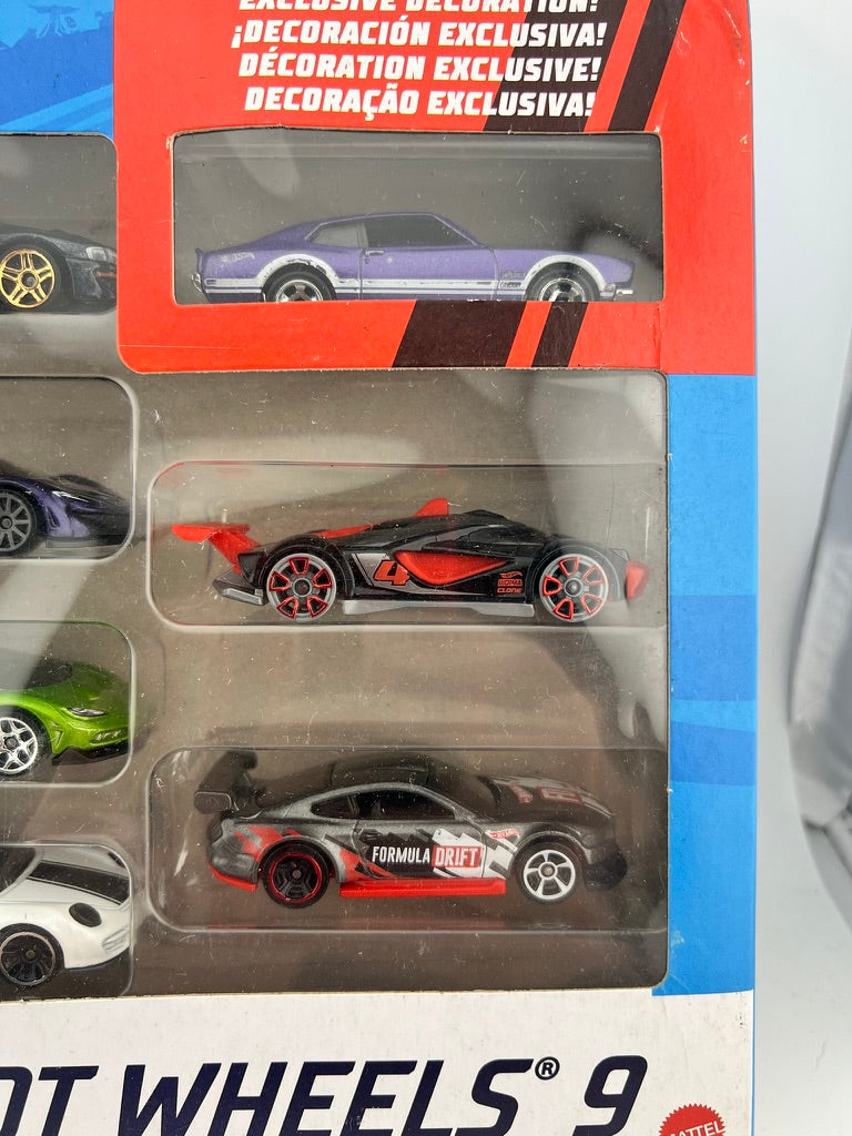 Hot Wheels 9-Car Gift Pack – Exclusive Decoration Edition Fishwheels