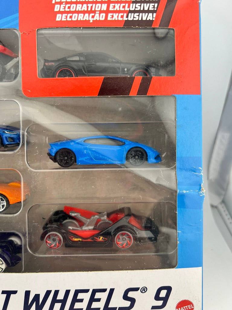 Hot Wheels 9-Car Gift Pack (Set 2 – Jeep, Matte Black Mustang) Fishwheels