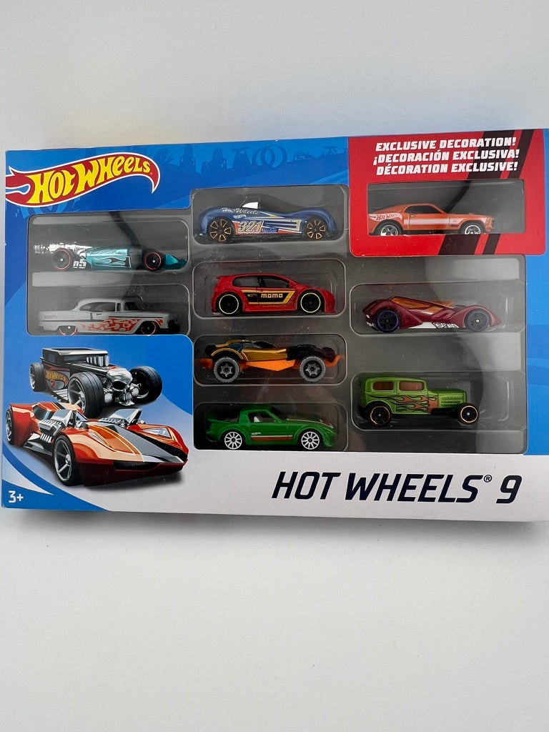 Hot Wheels 9-Car Gift Pack – Set with Exclusive Decoration (Set 2) Fishwheels