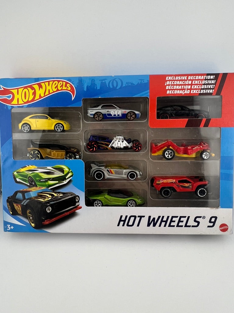 Hot Wheels 9-Car Pack – Assorted Exclusive Decoration (Set #2) Fishwheels