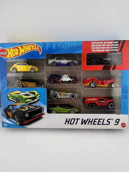 Hot Wheels 9-Car Pack – Assorted Exclusive Decoration (Set #2) Fishwheels