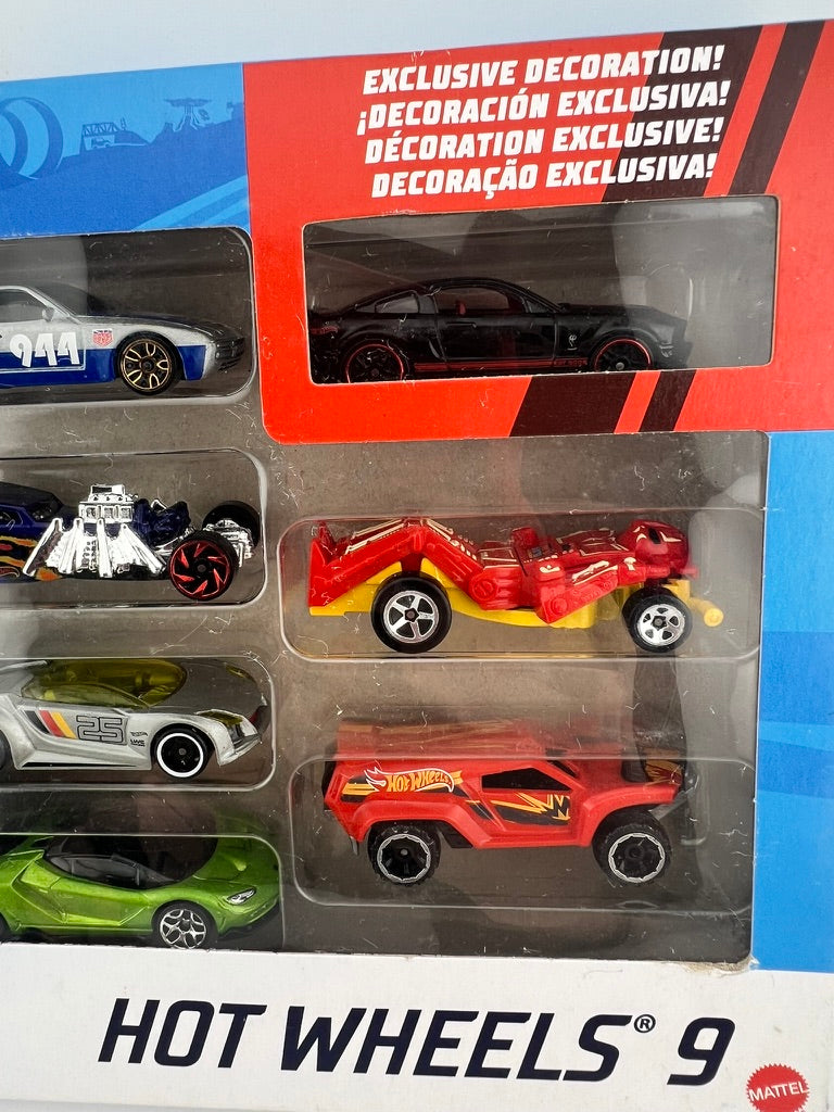 Hot Wheels 9-Car Pack – Assorted Exclusive Decoration (Set #2) Fishwheels