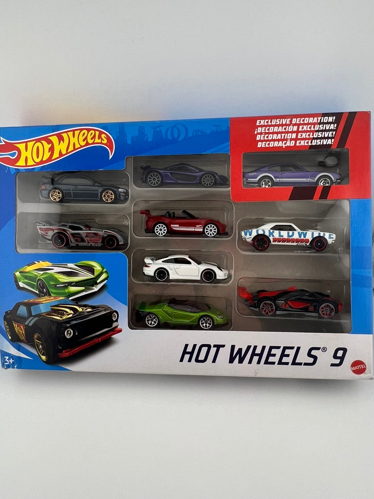 Hot Wheels 9-Car Pack – Collector's Multi-Theme Edition Fishwheels