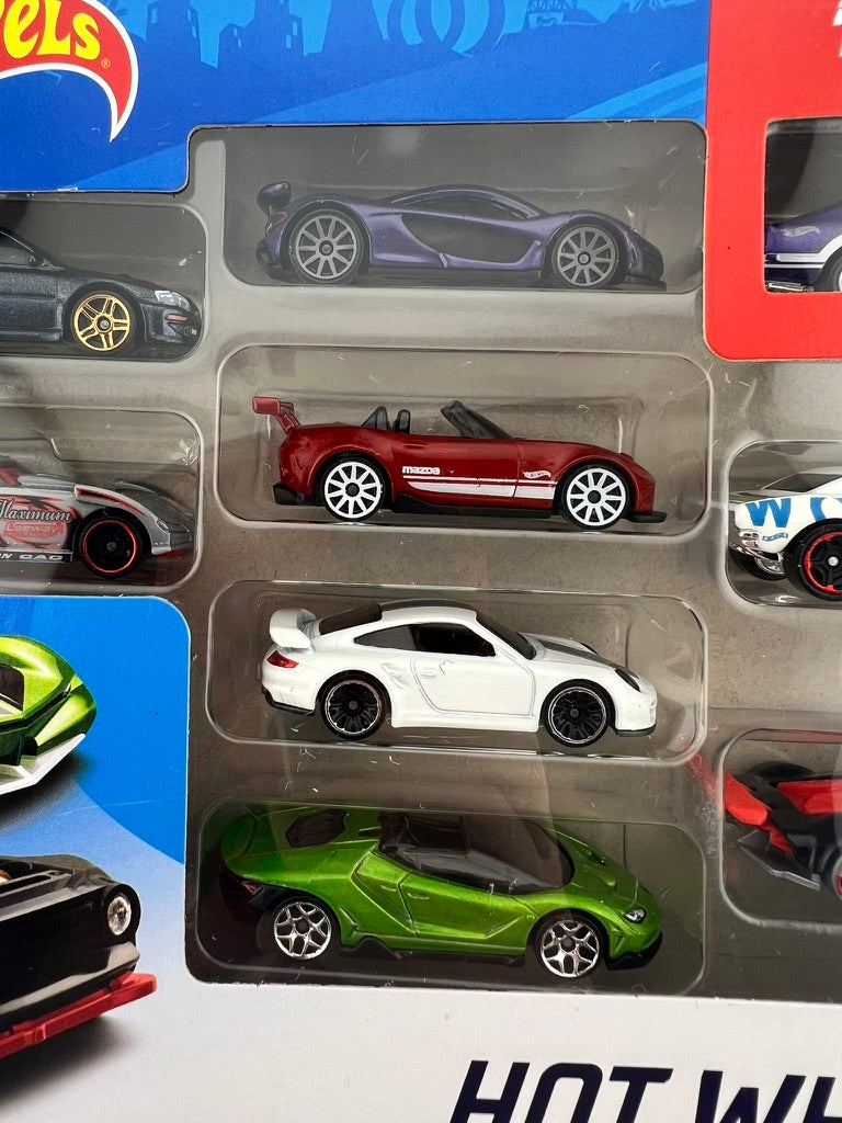 Hot Wheels 9-Car Pack – Collector's Multi-Theme Edition Fishwheels