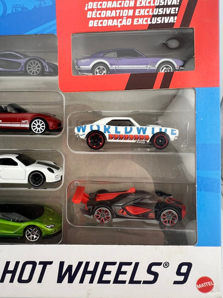 Hot Wheels 9-Car Pack – Collector's Multi-Theme Edition Fishwheels