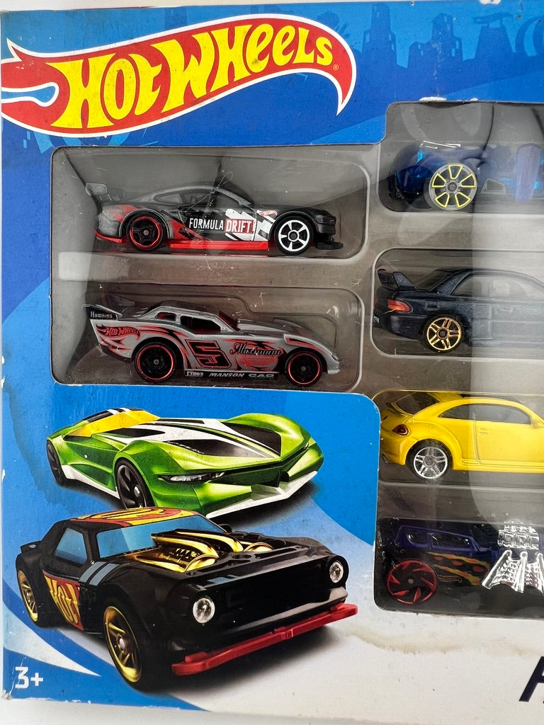 Hot Wheels 9-Car Pack (Exclusive Blue Muscle Car Edition) Fishwheels