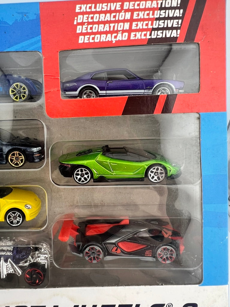 Hot Wheels 9-Car Pack (Exclusive Blue Muscle Car Edition) Fishwheels