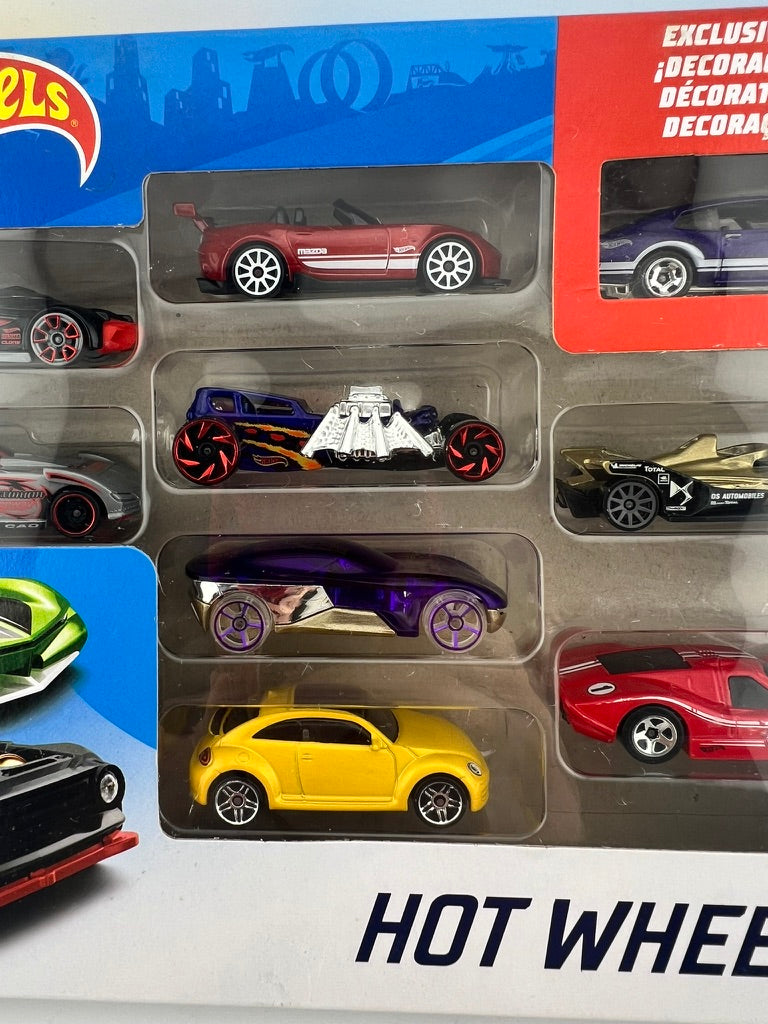 Hot Wheels 9-Car Pack (Exclusive Purple Muscle Car Edition) Fishwheels
