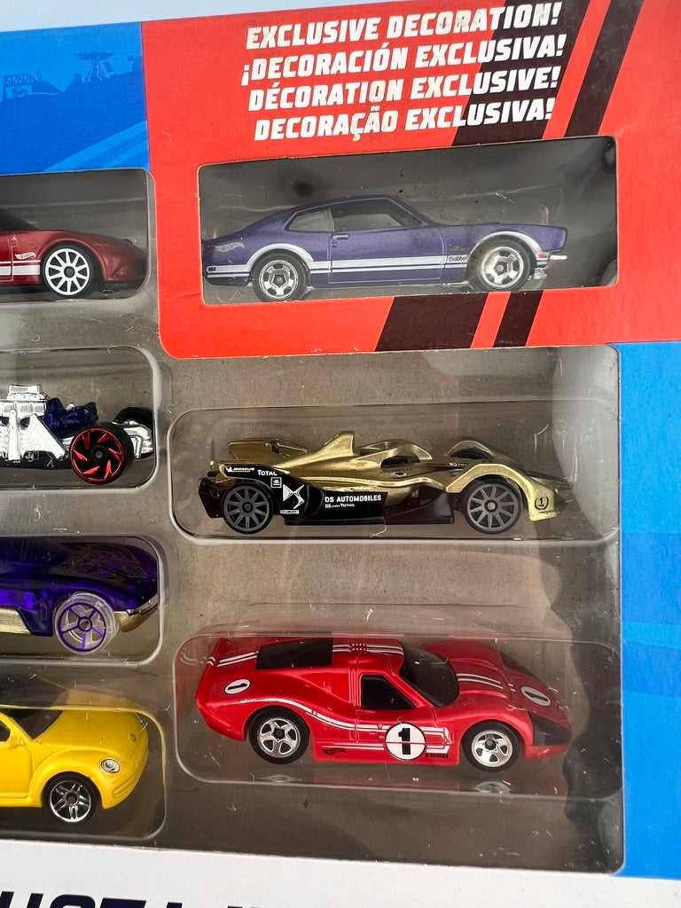 Hot Wheels 9-Car Pack (Exclusive Purple Muscle Car Edition) Fishwheels