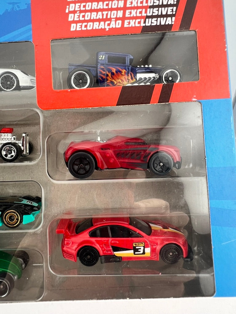 Hot Wheels 9-Car Pack (Set with UNO Coupe and Porsche 911 GT3) Fishwheels