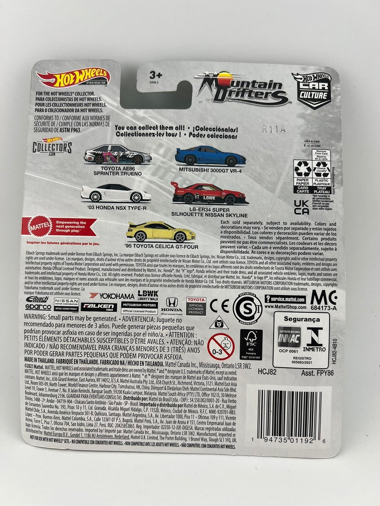 Hot Wheels ‘95 Toyota Celica GT-Four – Car Culture: Mountain Drifters Fishwheels