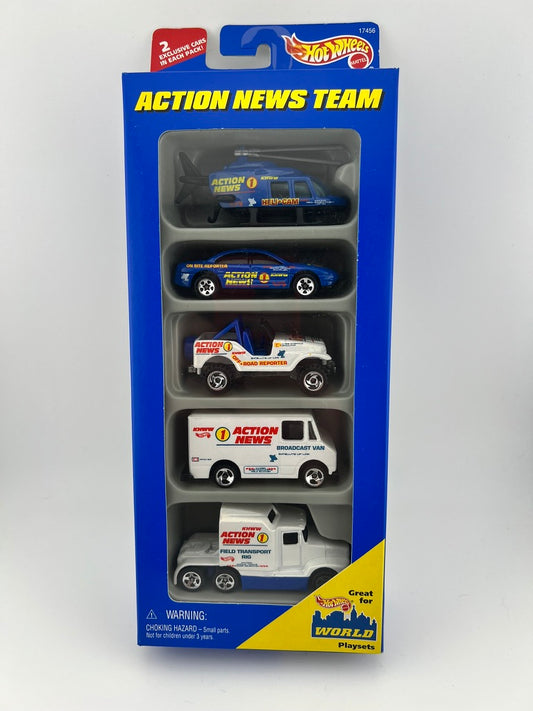 Hot Wheels Action News Team 5-Pack 1996 Fishwheels