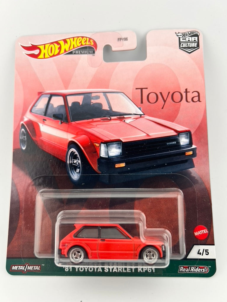 Hot Wheels Car Culture – ’81 Toyota Starlet KP61 Fishwheels