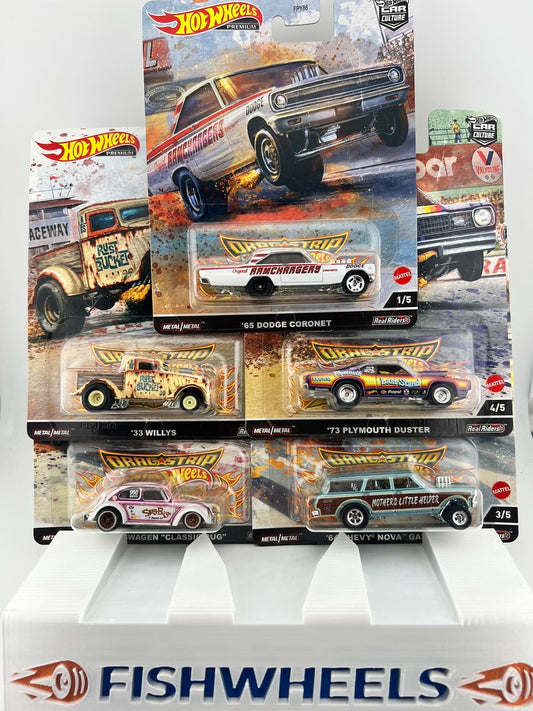 Hot Wheels Car Culture Dragstrip Demons 5-Car Set Fishwheels