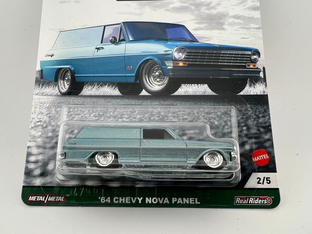 Hot Wheels Car Culture Fast Wagons – ’64 Chevy Nova Panel Fishwheels