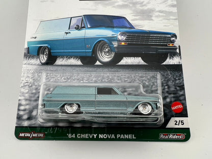 Hot Wheels Car Culture Fast Wagons – ’64 Chevy Nova Panel Fishwheels