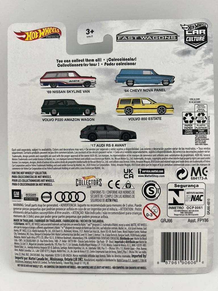 Hot Wheels Car Culture Fast Wagons – ’64 Chevy Nova Panel Fishwheels