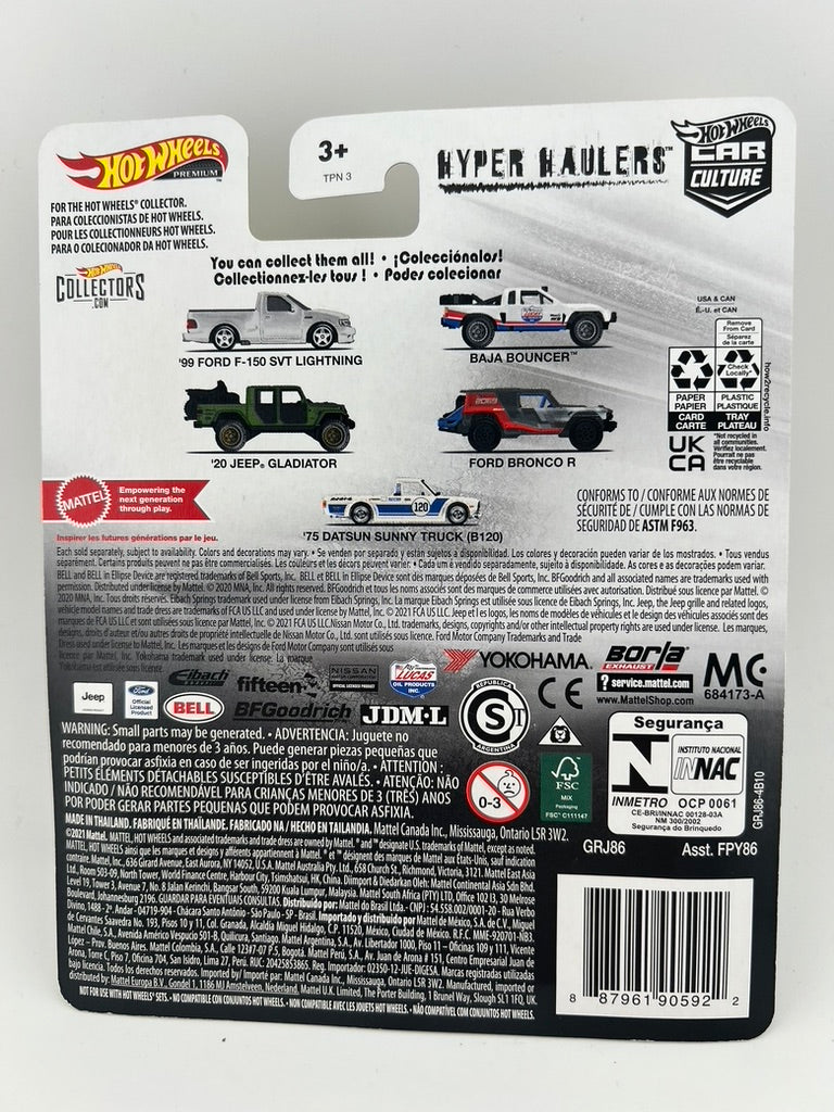 Hot Wheels Car Culture Hyper Haulers – ’20 Jeep Gladiator Fishwheels