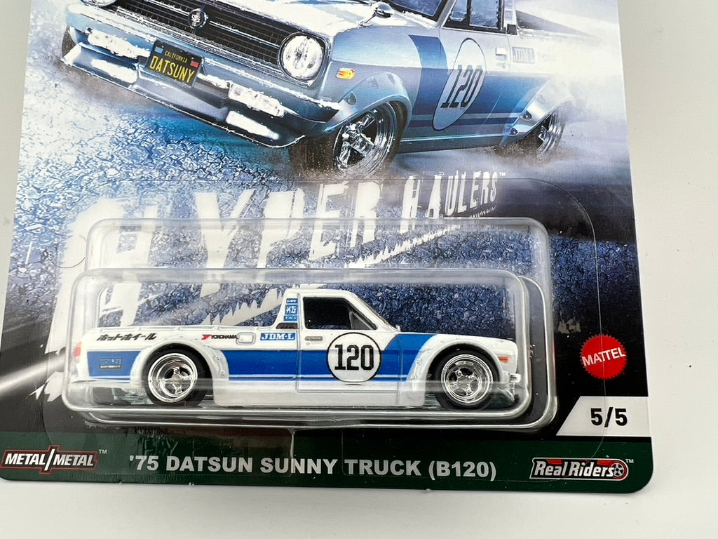 Hot Wheels Car Culture Hyper Haulers – ’75 Datsun Sunny Truck (B120) Fishwheels