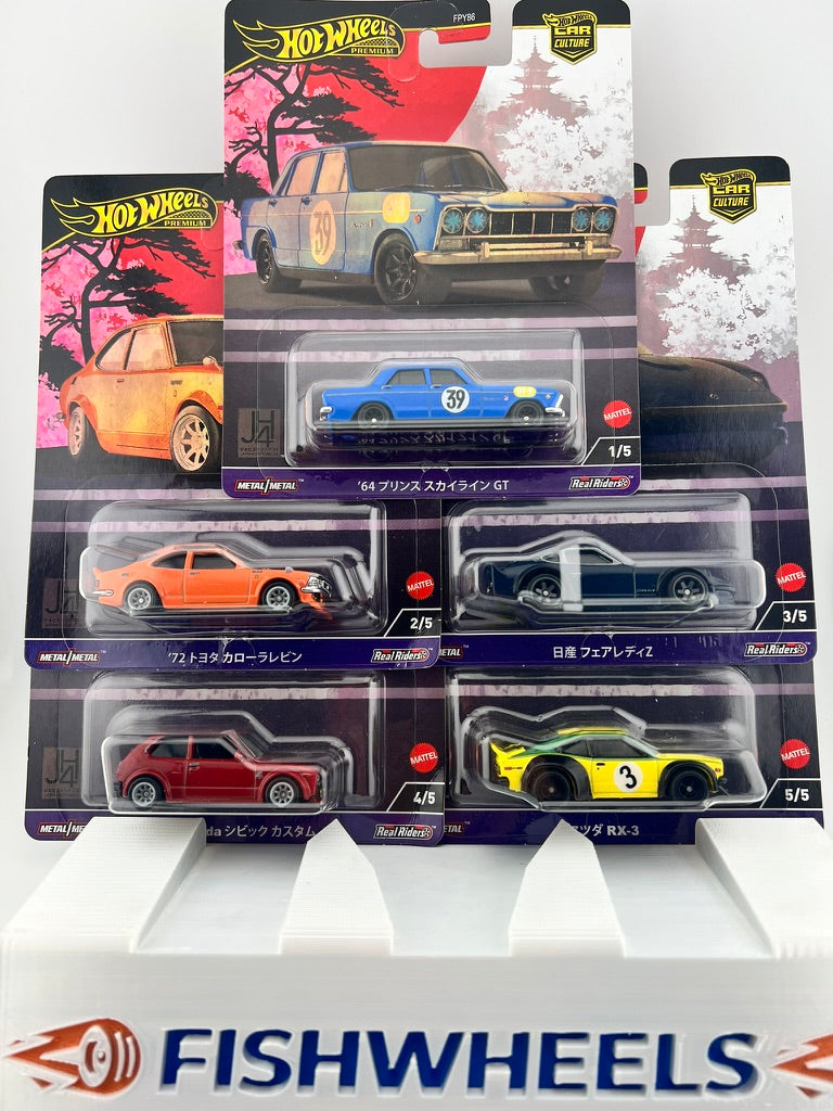 Hot Wheels Car Culture Japan Historics 4 – Complete Set (5 Cars) Fishwheels