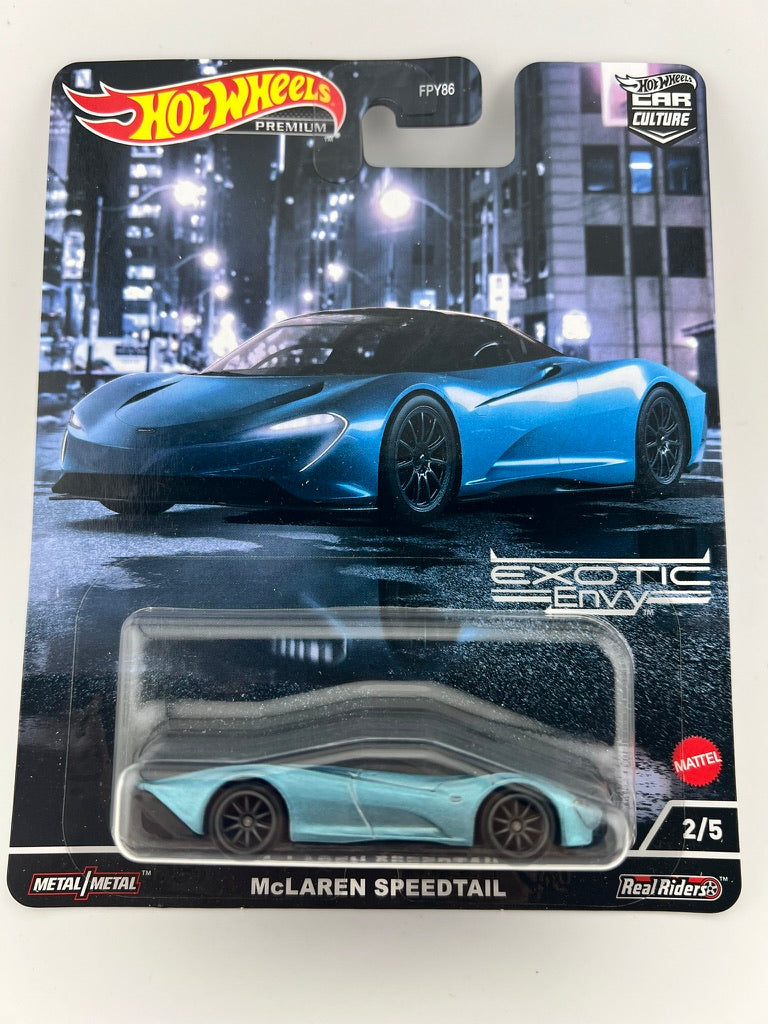 Hot Wheels Car Culture – McLaren Speedtail (Exotic Envy) Fishwheels