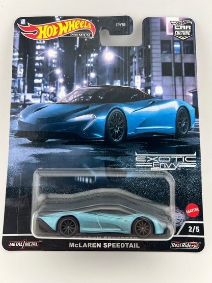 Hot Wheels Car Culture – McLaren Speedtail (Exotic Envy) Fishwheels