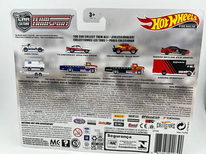 Hot Wheels Car Culture Team Transport Ford RS200 & Rally Van Fishwheels
