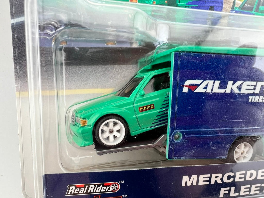 Hot Wheels Car Culture Team Transport Mercedes-Benz 190E Fleet Flyer (Falken Tires) Fishwheels