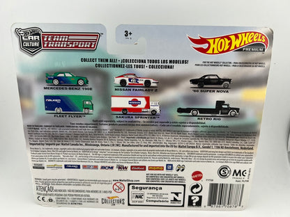 Hot Wheels Car Culture Team Transport Mercedes-Benz 190E Fleet Flyer (Falken Tires) Fishwheels
