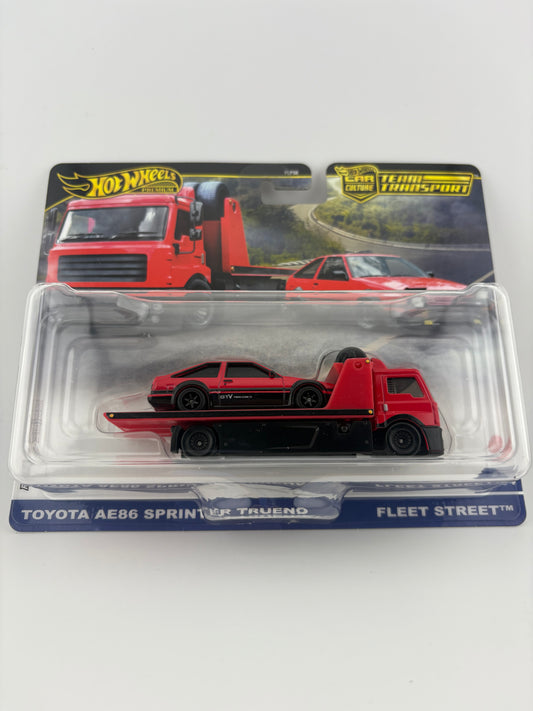 Hot Wheels Car Culture Team Transport – Toyota AE86 Sprinter Trueno with Fleet Street