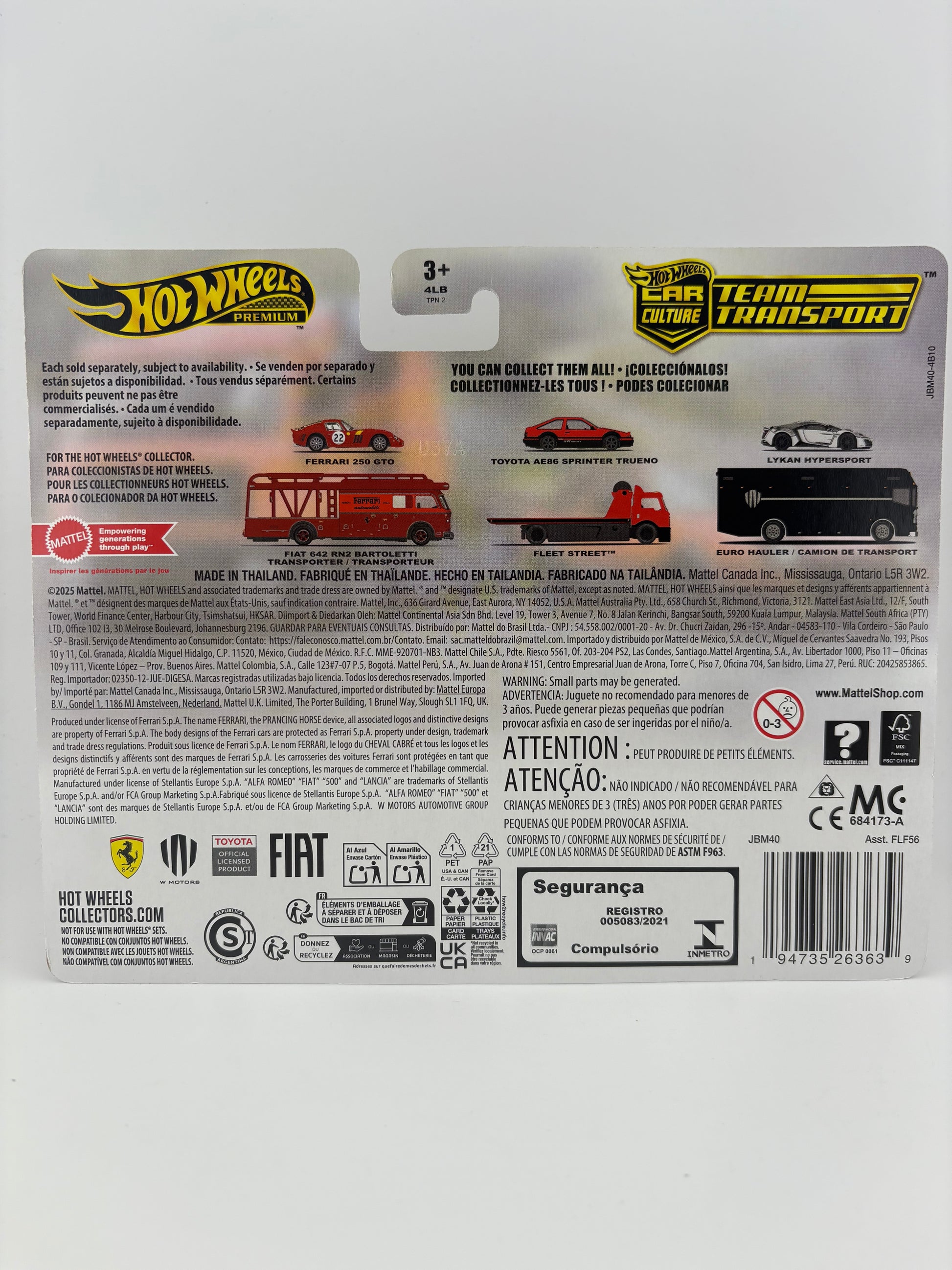 Hot Wheels Car Culture Team Transport – Toyota AE86 Sprinter Trueno with Fleet Street