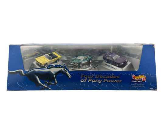 Hot Wheels Collectibles Limited Edition Four Decades Of Pony Power Car Set 1965-1997 Fishwheels