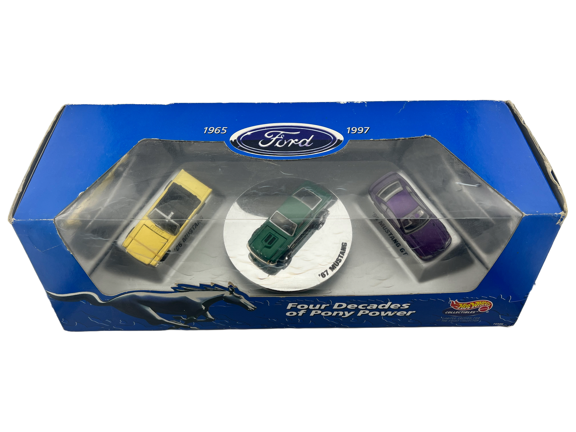 Hot Wheels Collectibles Limited Edition Four Decades Of Pony Power Car Set 1965-1997 Fishwheels