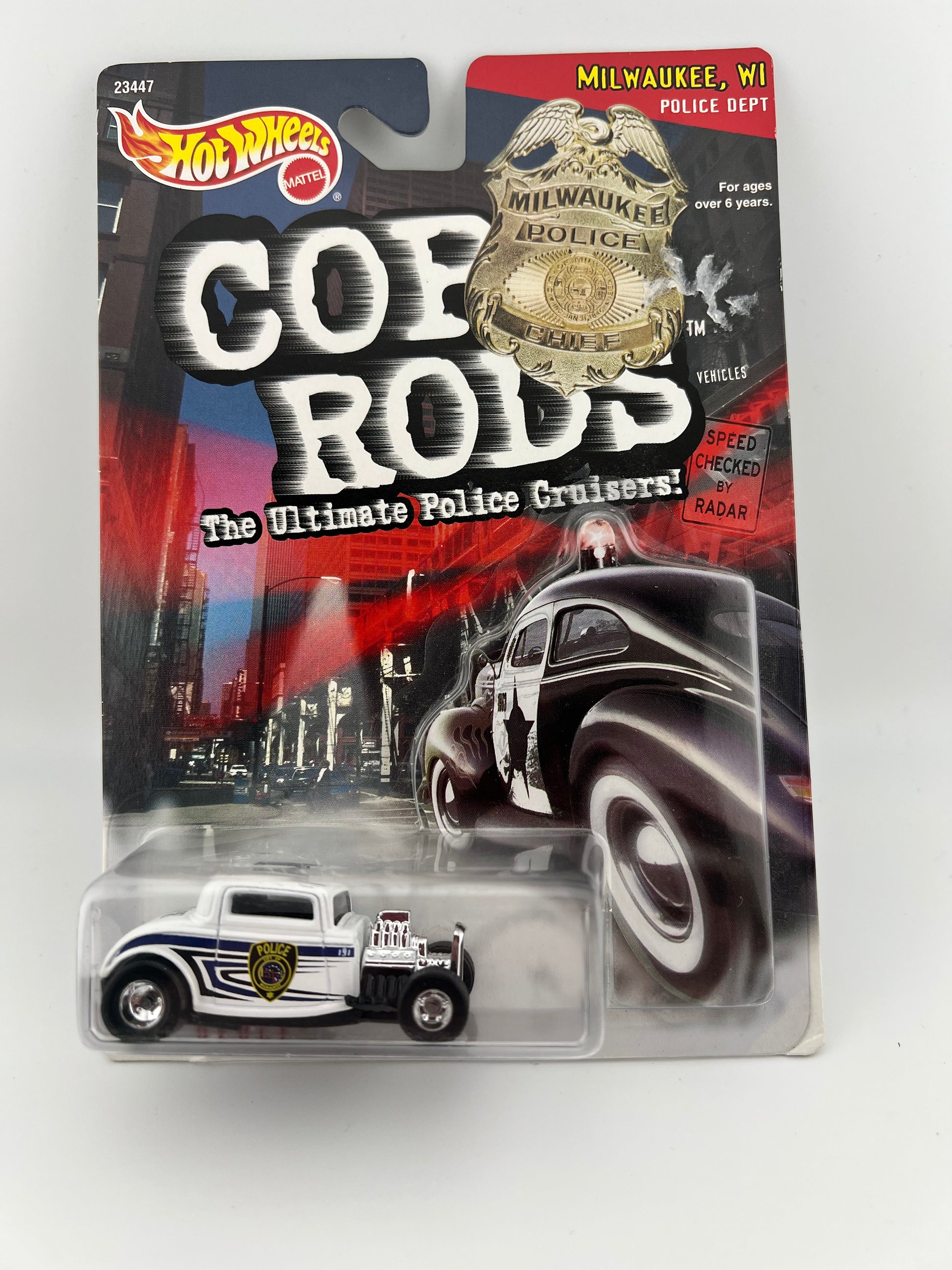 Hot Wheels Cop Rods '32 Deuce Milwaukee 1999 Fishwheels