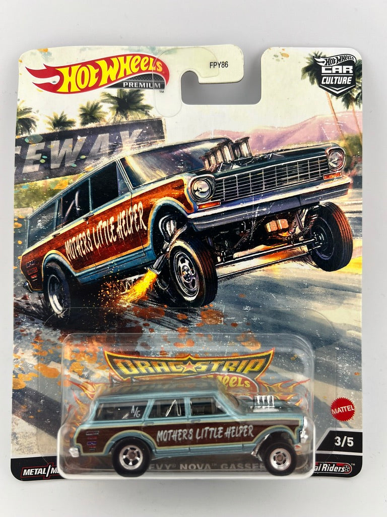 Hot Wheels Drag Strip Demons – ’64 Chevy Nova Gasser “Mother’s Little Helper” Fishwheels
