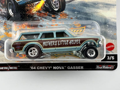 Hot Wheels Drag Strip Demons – ’64 Chevy Nova Gasser “Mother’s Little Helper” Fishwheels