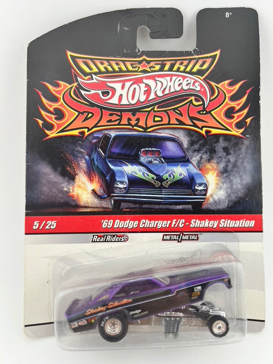 Hot Wheels Drag Strip Demons – ’69 Dodge Charger F/C “Shakey Situation" Fishwheels