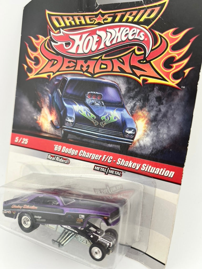 Hot Wheels Drag Strip Demons – ’69 Dodge Charger F/C “Shakey Situation" Fishwheels