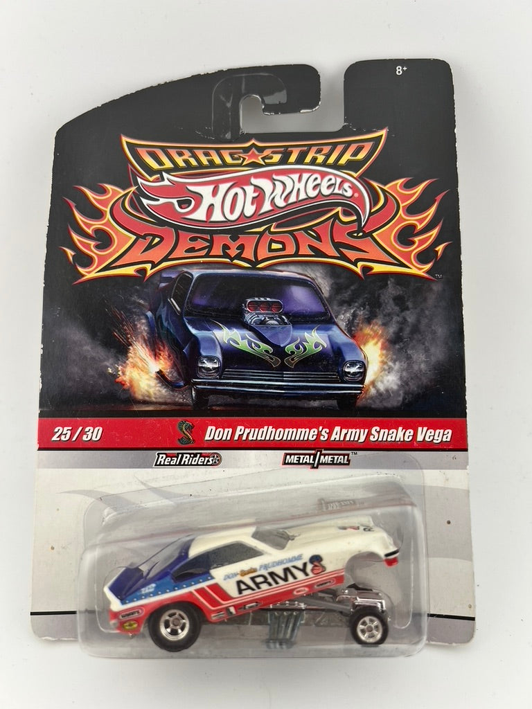 Hot Wheels Drag Strip Demons – Don Prudhomme's Army Snake Vega Fishwheels