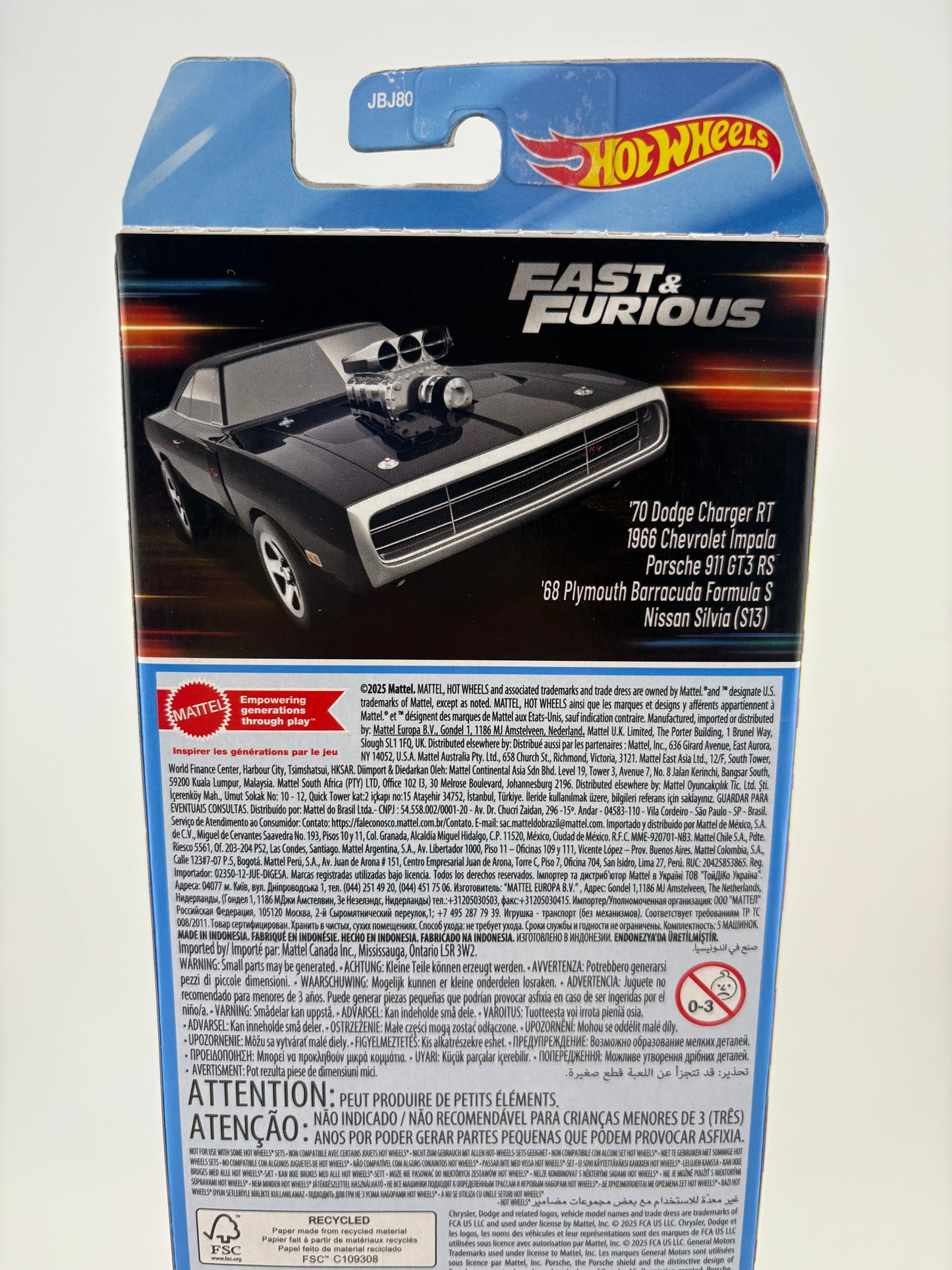 Hot Wheels Fast & Furious – 5-Car Set(2025 Release)